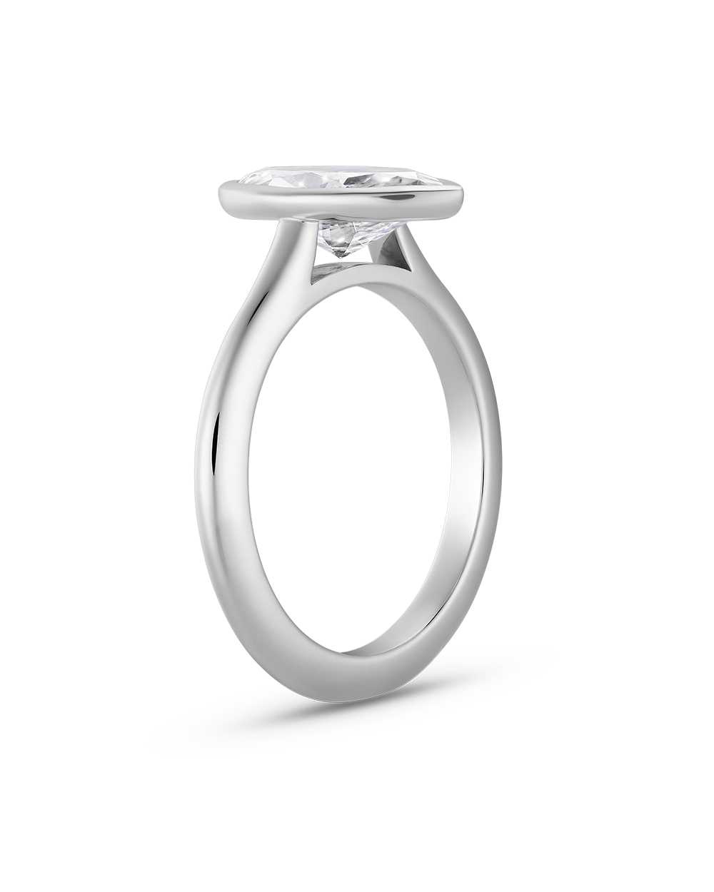 Diane- Marquise Bezel Solitaire Style Lab Grown Diamond Engagement Ring