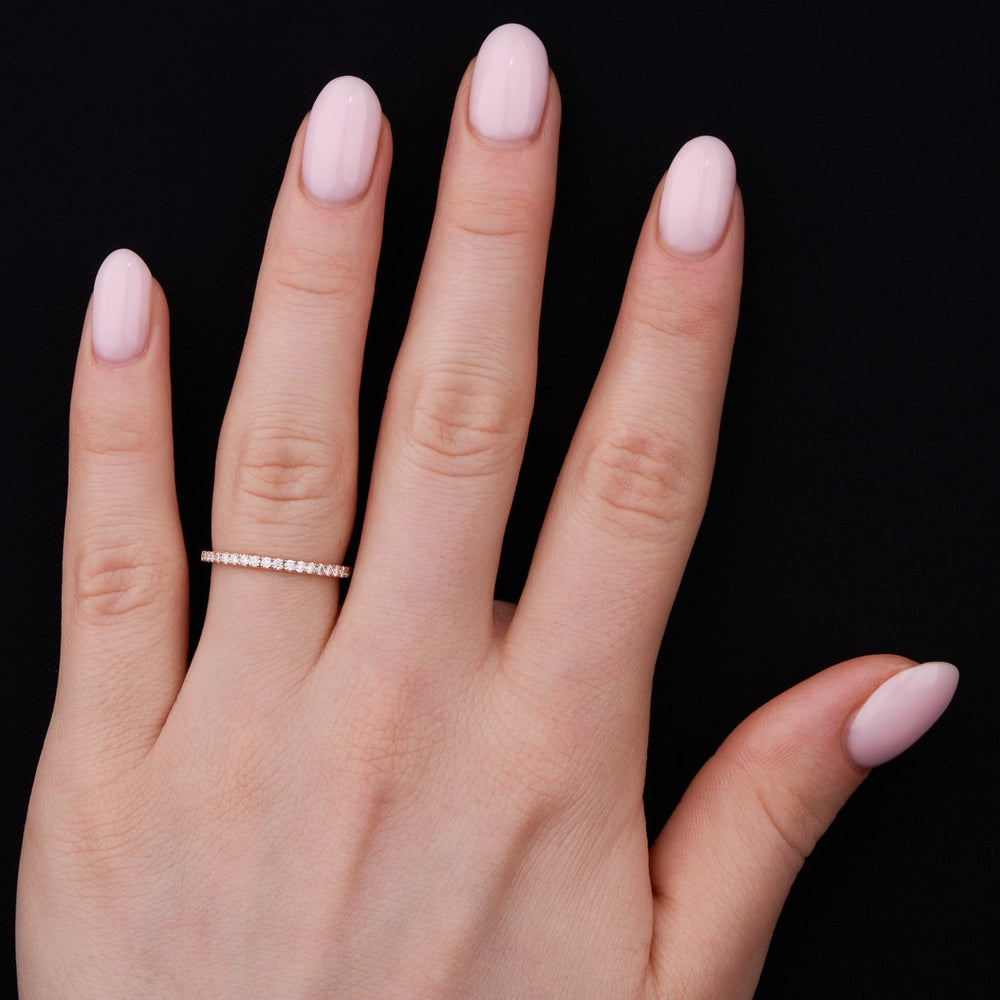 Eternity Band with 0.30 TCW Round Cut Moissanite