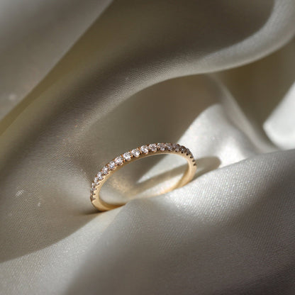 Eternity Band with 0.30 TCW Round Cut Moissanite