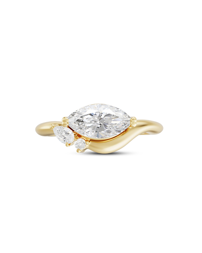 Fleur- Marquise Style Lab Grown Diamond Engagement Ring