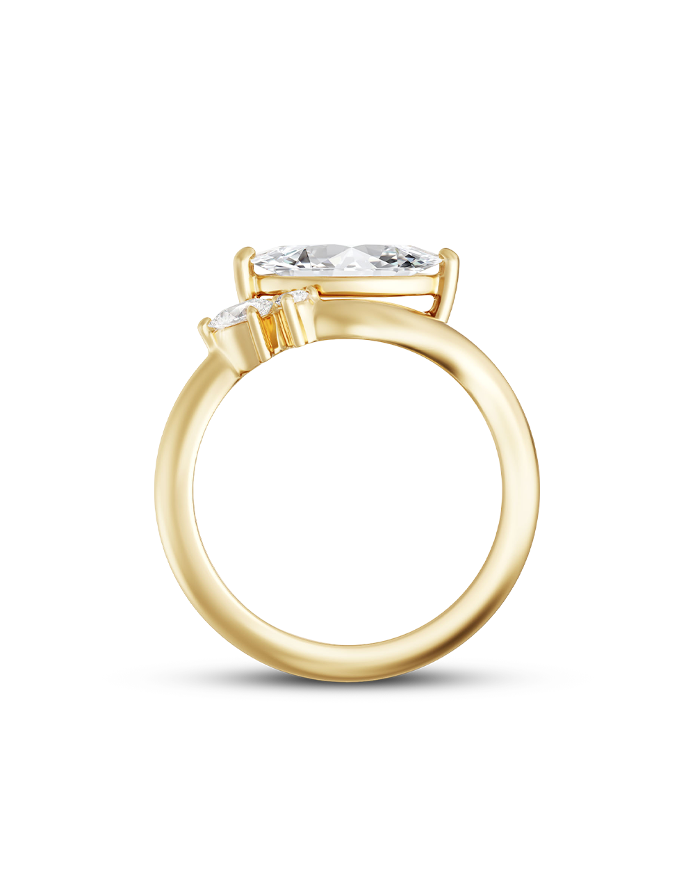 Fleur- Marquise Style Lab Grown Diamond Engagement Ring