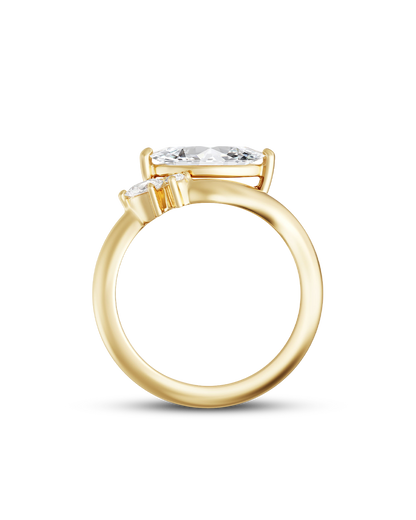 Fleur- Marquise Style Lab Grown Diamond Engagement Ring