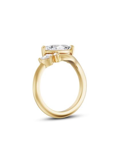 Fleur- Marquise Style Lab Grown Diamond Engagement Ring