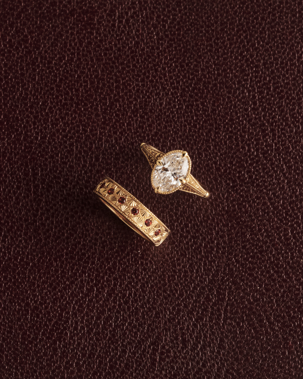 Camille- Oval Solitaire Vintage Style Lab Grown Diamond Engagement Ring