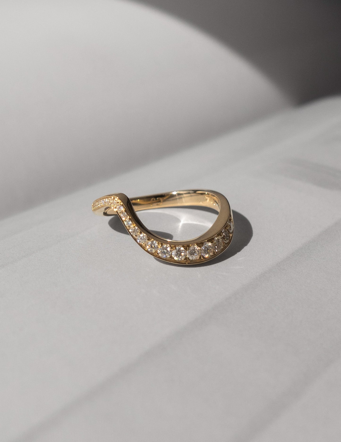0.40 TCW Round Moissanite Wave Eternity Wedding Band- Specially Reserved for Anna
