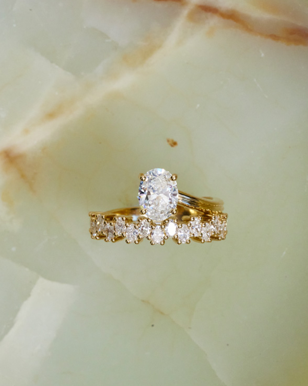 Leonie- Oval Wrap Style Lab Grown Diamond Engagement Ring