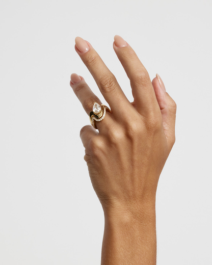 Lucette- Pear Unique Style Lab Grown Diamond Engagement Ring