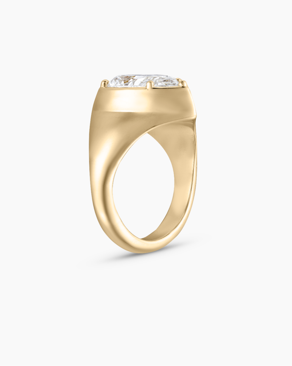 Juliette- Pear Signet Style Lab Grown Diamond Engagement Ring