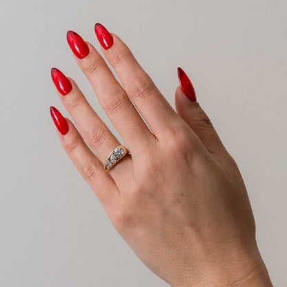 Amity- Round, Pear & Asscher Mix Cut Bold Lab Grown Diamond Wedding Band