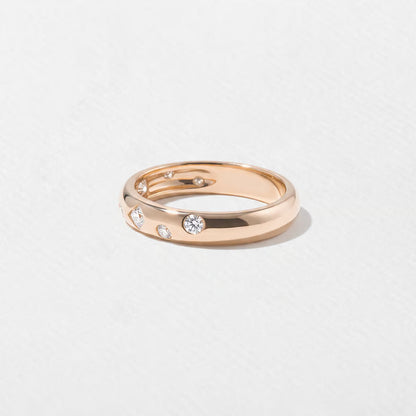 Anais- Round, Pear & Princess Flush Lab Grown Diamond Wedding Band