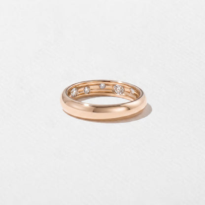 Anais- Round, Pear & Princess Flush Lab Grown Diamond Wedding Band