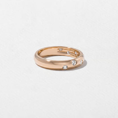 Anais- Round, Pear & Princess Flush Lab Grown Diamond Wedding Band