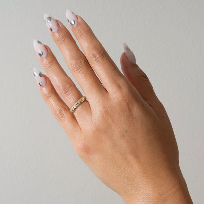 Anais- Round, Pear & Princess Flush Lab Grown Diamond Wedding Band