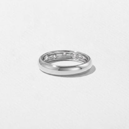 Anais- Round, Pear & Princess Flush Lab Grown Diamond Wedding Band