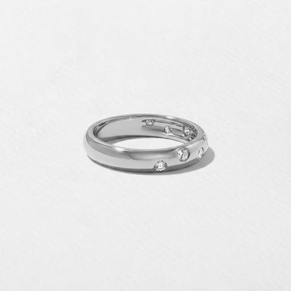 Anais- Round, Pear & Princess Flush Lab Grown Diamond Wedding Band