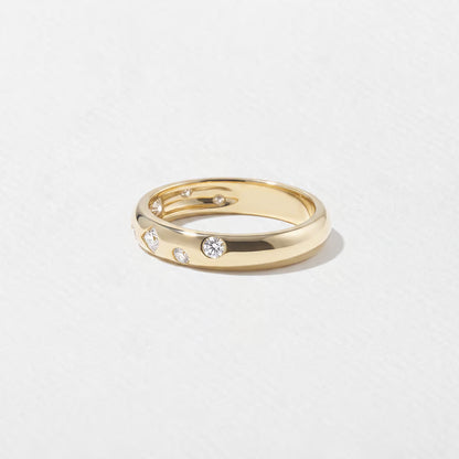 Anais- Round, Pear & Princess Flush Lab Grown Diamond Wedding Band