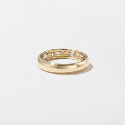 Anais- Round, Pear & Princess Flush Lab Grown Diamond Wedding Band