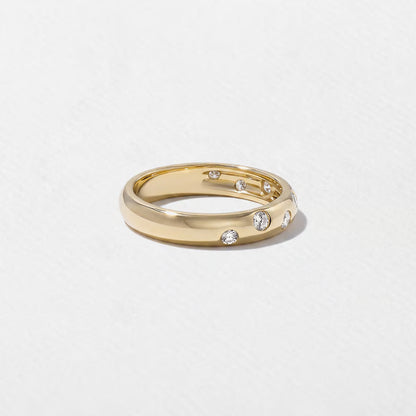 Anais- Round, Pear & Princess Flush Lab Grown Diamond Wedding Band