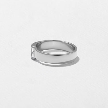 Aspen- Baguette Tapers Lab Grown Diamond Men's Wedding Band