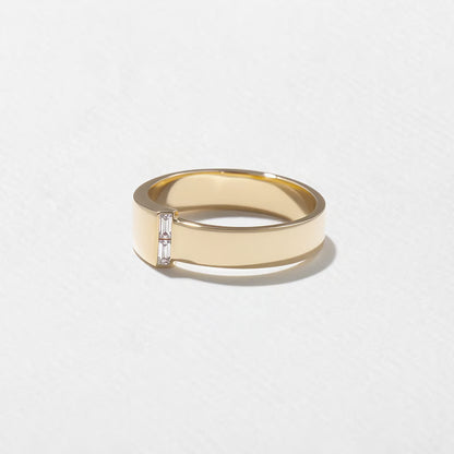 Aspen- Baguette Tapers Lab Grown Diamond Men's Wedding Band