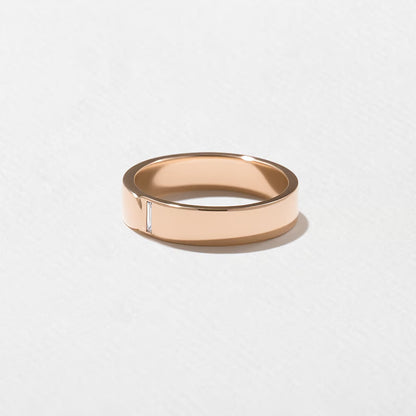 Azure- Baguette Statement Lab Grown Diamond Men's Wedding Band