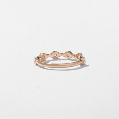 Cassia- Round Six Stones Lab Grown Diamond Wedding Band