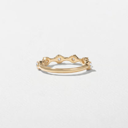 Cassia- Round Six Stones Lab Grown Diamond Wedding Band