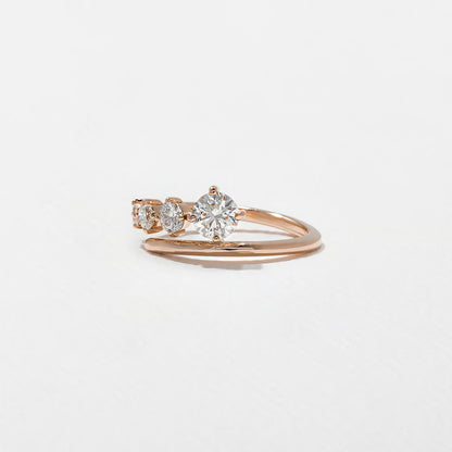 Chantal- Round Open Wave Lab Grown Diamond Wedding Band