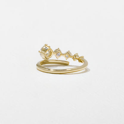 Chantal- Round Open Wave Lab Grown Diamond Wedding Band