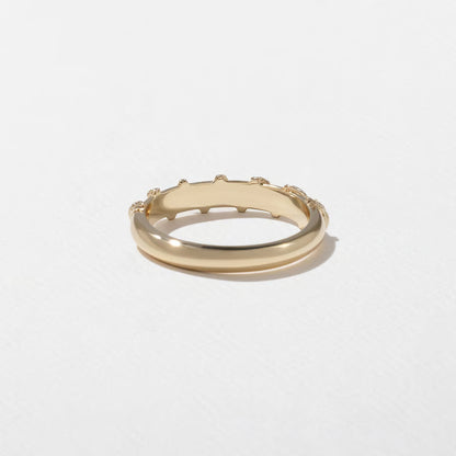 Delta- Round Pavé Diamond Wraps Lab Grown Diamond Wedding Band