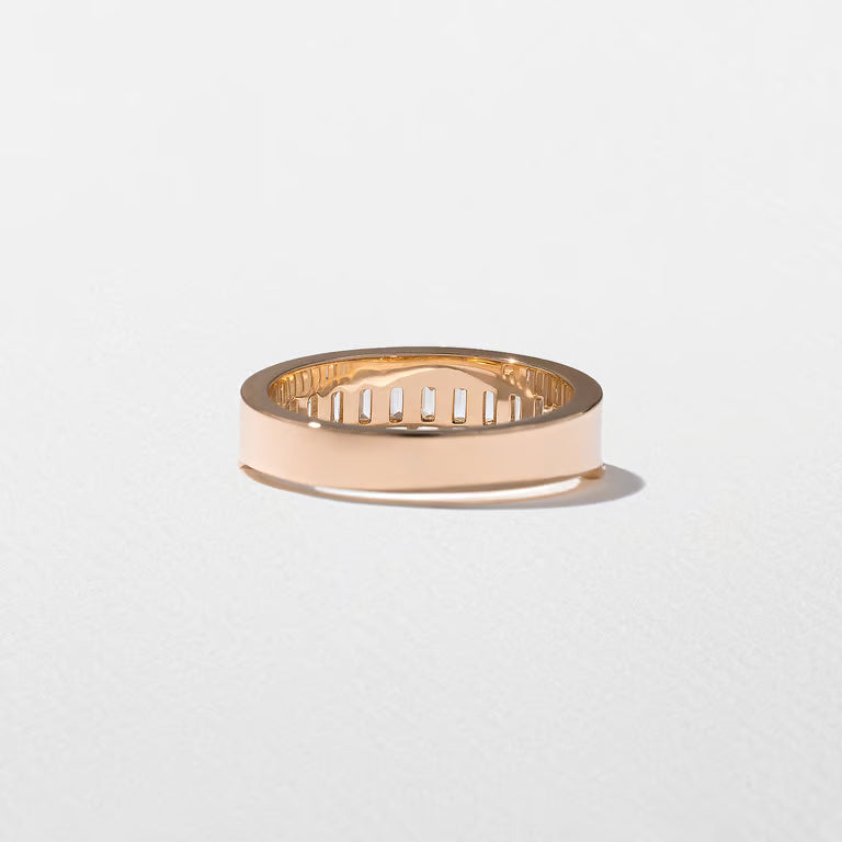 Electra- Emerald Channel Set Eternity Lab Grown Diamond Wedding Band