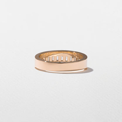 Electra- Emerald Channel Set Eternity Lab Grown Diamond Wedding Band