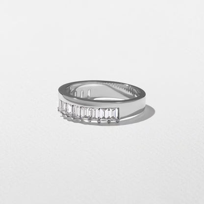 Electra- Emerald Channel Set Eternity Lab Grown Diamond Wedding Band