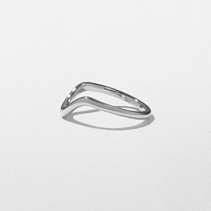 Evadne- Curved Wedding Band