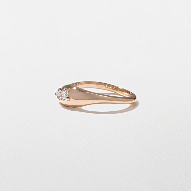 Gaia- Marquise & Pear Curved Lab Grown Diamond Wedding Band