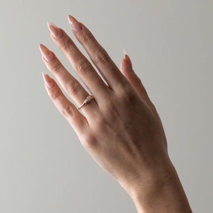 Gaia- Marquise & Pear Curved Lab Grown Diamond Wedding Band
