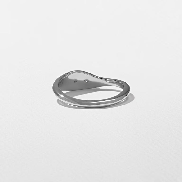 Gaia- Marquise & Pear Curved Lab Grown Diamond Wedding Band