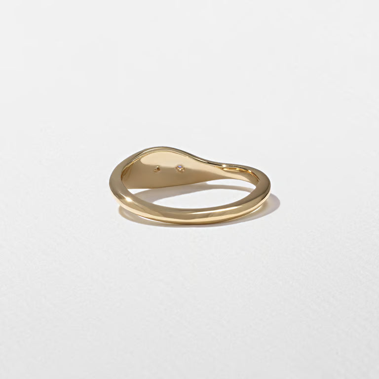 Gaia- Marquise & Pear Curved Lab Grown Diamond Wedding Band