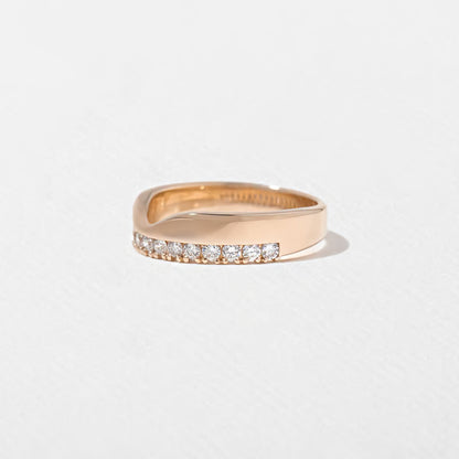 Gwyneth- Round Wide Lab Grown Diamond Wedding Band