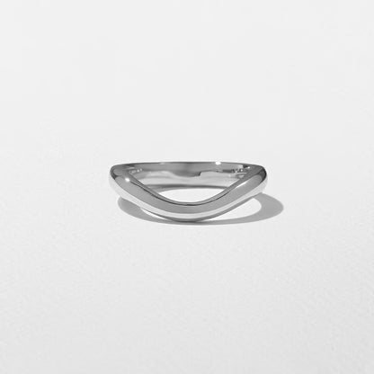 Halcyon- Curved Wedding Band