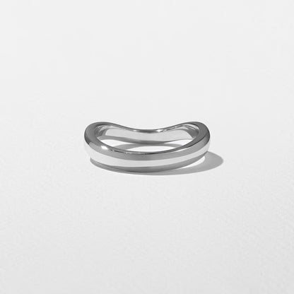 Halcyon- Curved Wedding Band