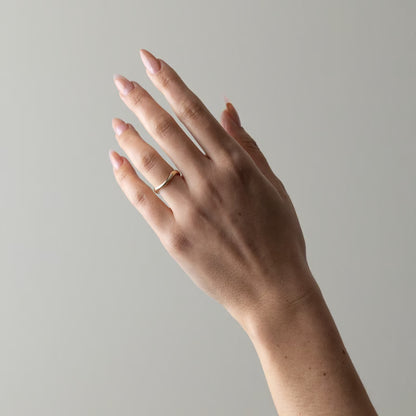 Halcyon- Curved Wedding Band