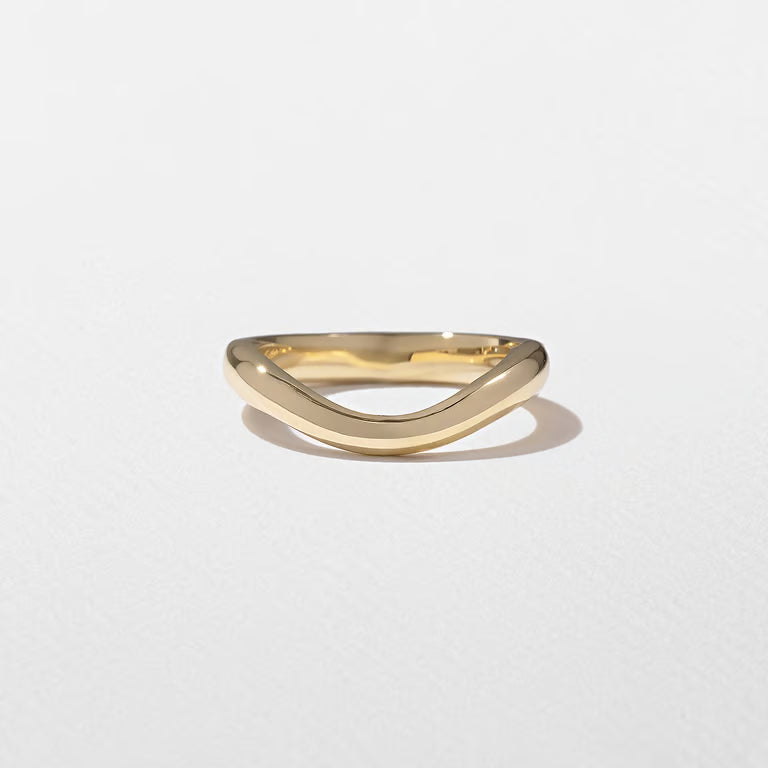Halcyon- Curved Wedding Band