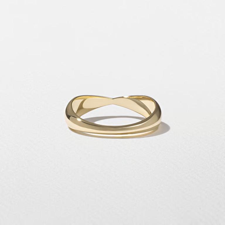 Haven- Crossover Wedding Band