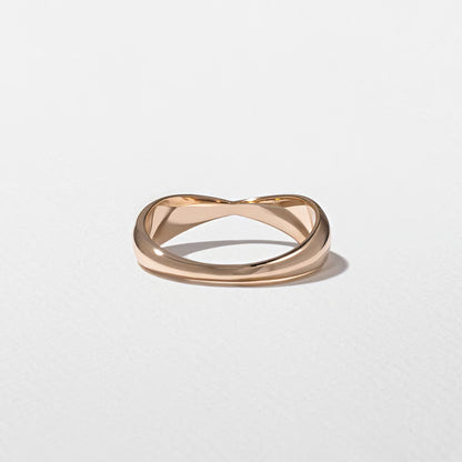 Hestia- Texture Crossover Wedding Band
