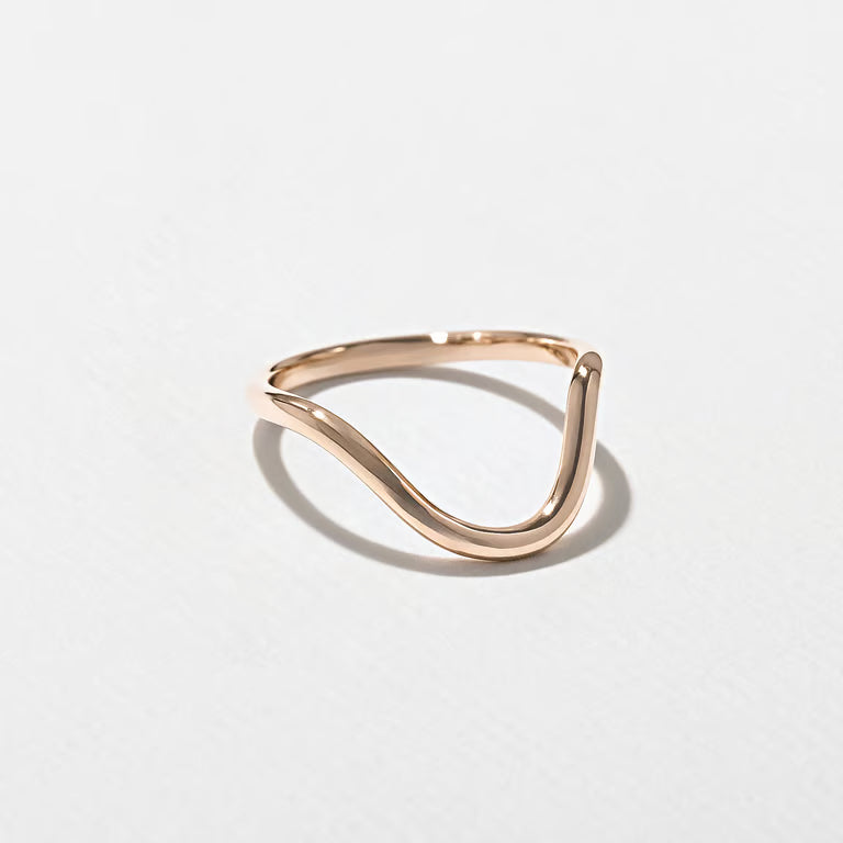 Honor- Plain Curved Wedding Band