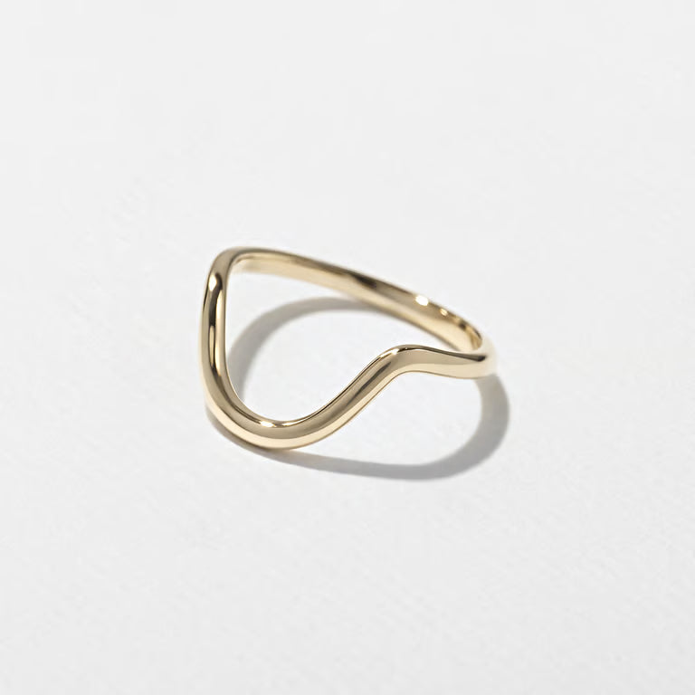 Honor- Plain Curved Wedding Band
