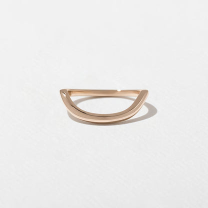 Idalia- Curved Wedding Band