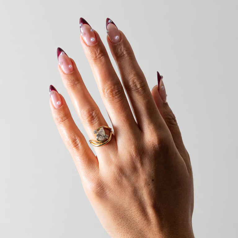Idalia- Curved Wedding Band