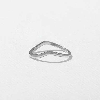 Idalia- Curved Wedding Band